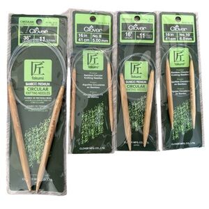 Clover Takumi Bamboo Premium Circular Knitting Needles New in package